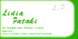 lidia pataki business card
