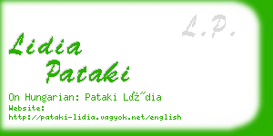 lidia pataki business card